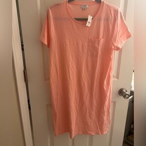 J. Crew Coral Tee Dress